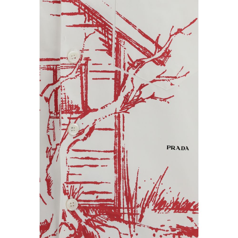 Prada White Cotton Shirt Prada