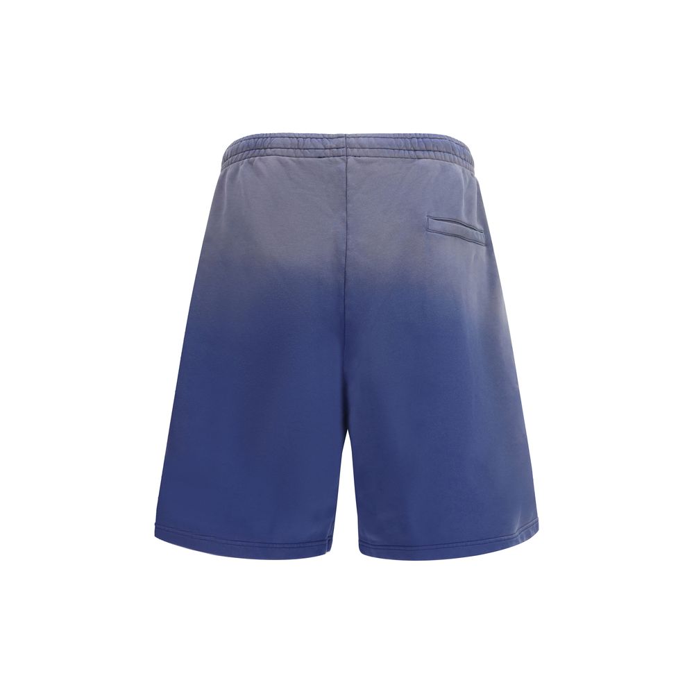 Moschino Blue Cotton Bermuda Shorts Moschino