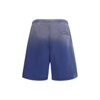 Moschino Blue Cotton Bermuda Shorts Moschino