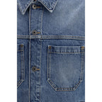 Off-White Blue Cotton Denim Jacket
