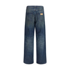 MM6 Blue Cotton Straight-Leg Jeans MM6