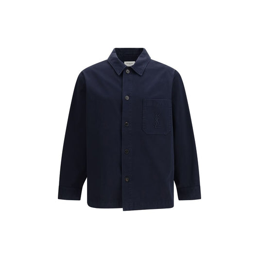 Saint Laurent Blue Cotton Denim Jacket Saint Laurent