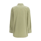 Saint Laurent Bicolor Cotton Pattern Shirt