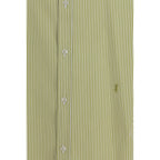 Saint Laurent Bicolor Cotton Pattern Shirt