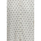 GCDS White Cotton Pattern Shirt