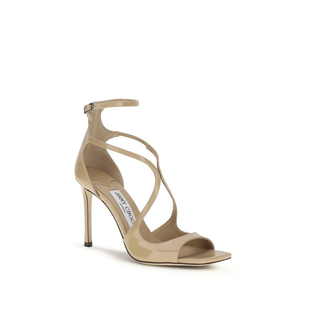Jimmy Choo Multicolor Calf Leather Bos Taurus Stiletto Heel Sandals Jimmy Choo