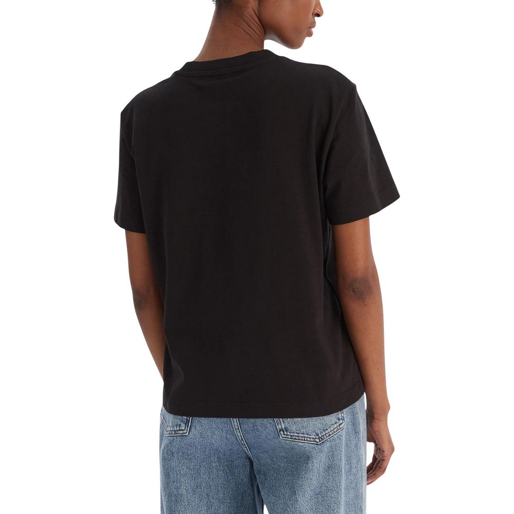 Calvin Klein Jeans Black Cotton T-Shirt Calvin Klein Jeans