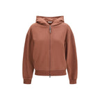 Brunello Cucinelli Brown Cotton Sweatshirt Brunello Cucinelli