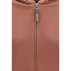 Brunello Cucinelli Brown Cotton Sweatshirt Brunello Cucinelli