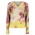 Desigual Giallo viscose women's sweater showing a vibrant yellow knit with a relaxed fit and stylish design.