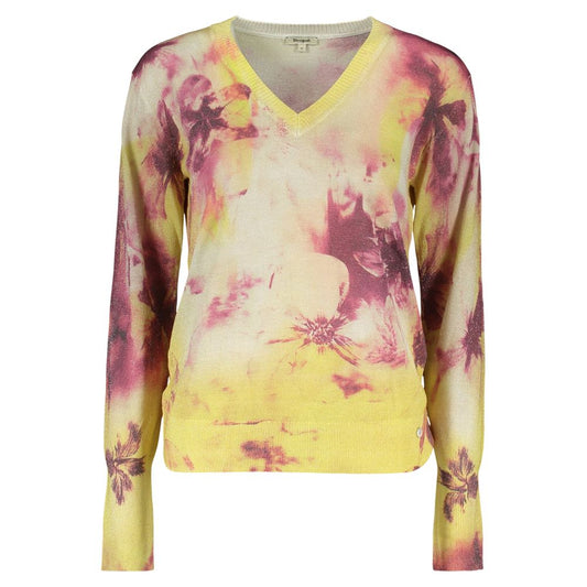 Desigual Giallo Viscosa Womens Sweater Desigual