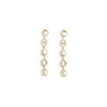 Gold brass earrings by Chloé featuring a sleek, modern design with elegant hoop style and subtle branding details.