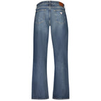 Guess Jeans men's blue cotton jeans shown with front pockets and belt loops, classic fit and durable denim fabric.
