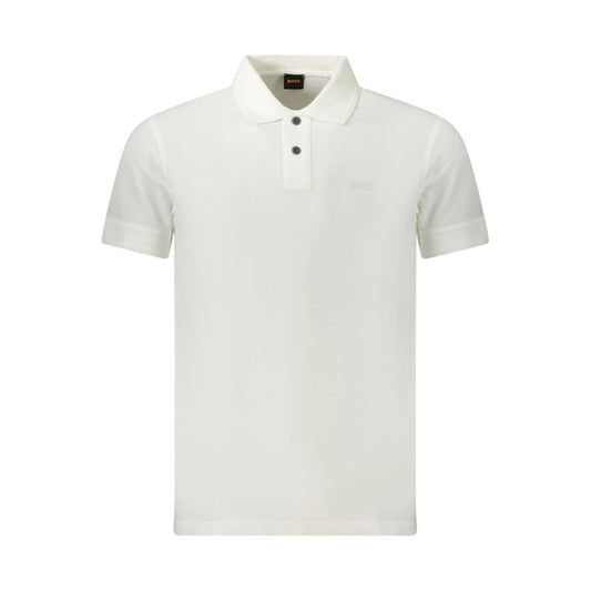 Hugo Boss Bianco Cotton Men Polo Hugo Boss