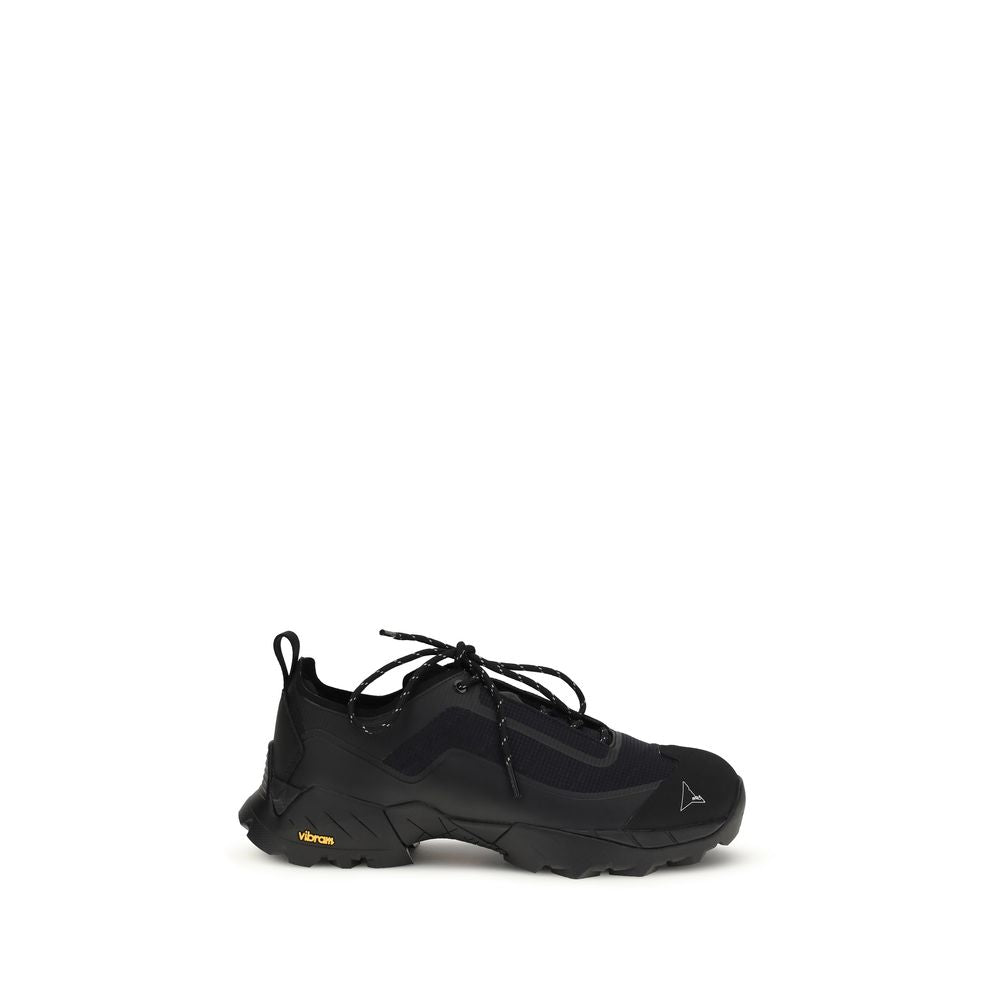 ROA Black Polyester Athletic Sneakers ROA