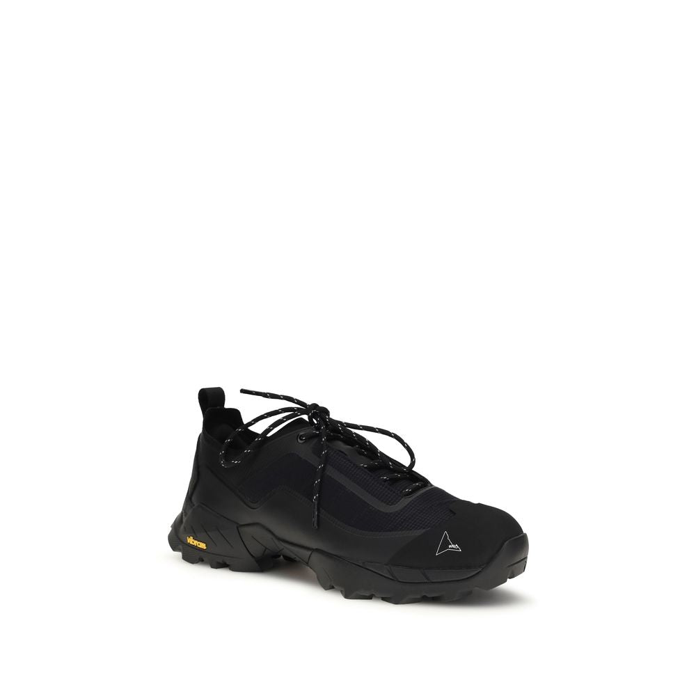 ROA Black Polyester Athletic Sneakers ROA
