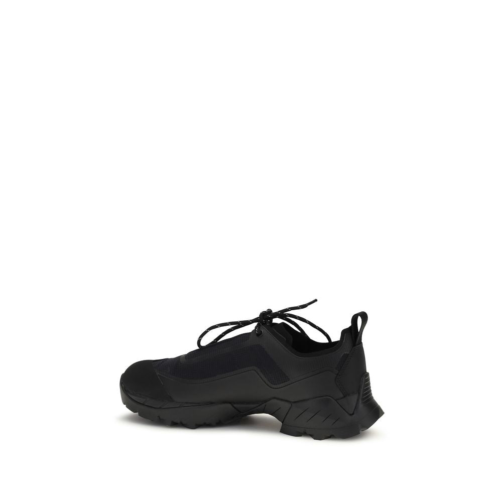 ROA Black Polyester Athletic Sneakers ROA