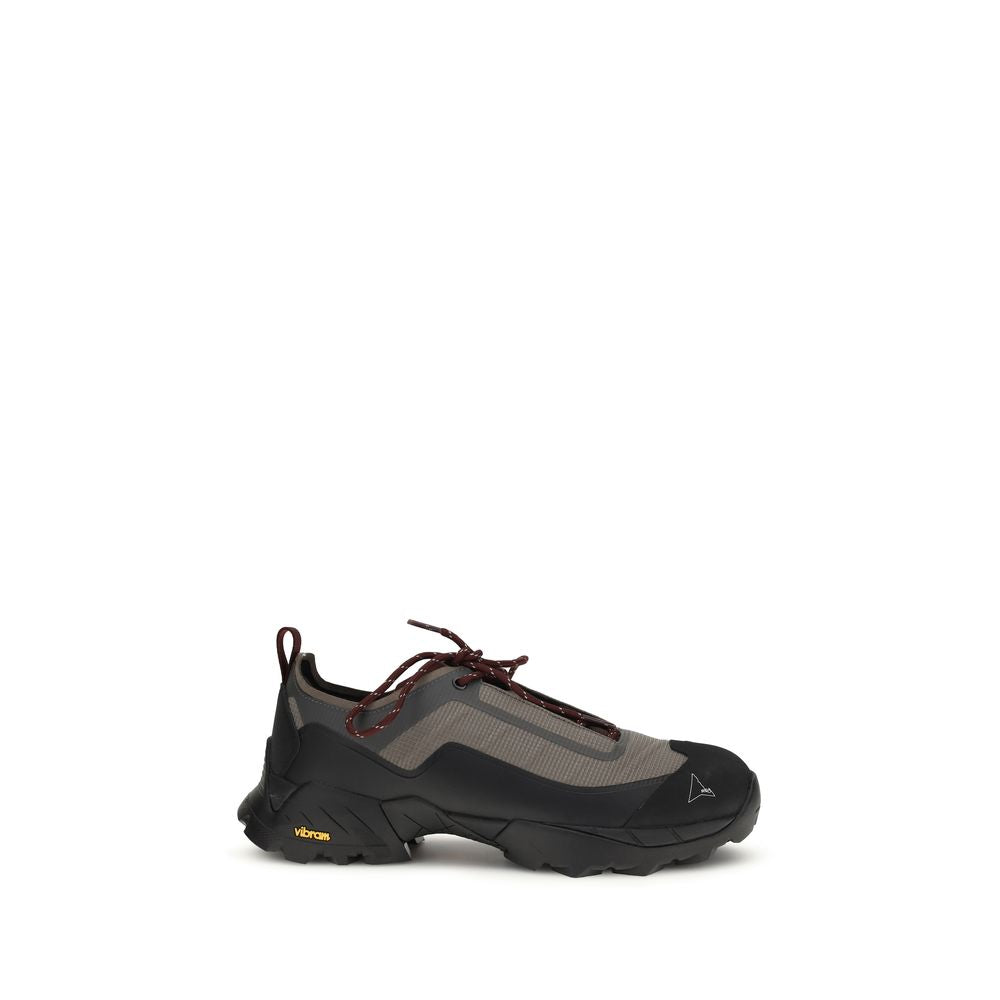 Multicolor polyester athletic sneakers by ROA featuring a sporty design and vibrant color accents on a white background.