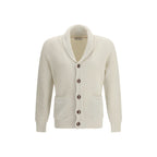 Brunello Cucinelli Beige Cotton Cardigan - Eljoys Fashion 
