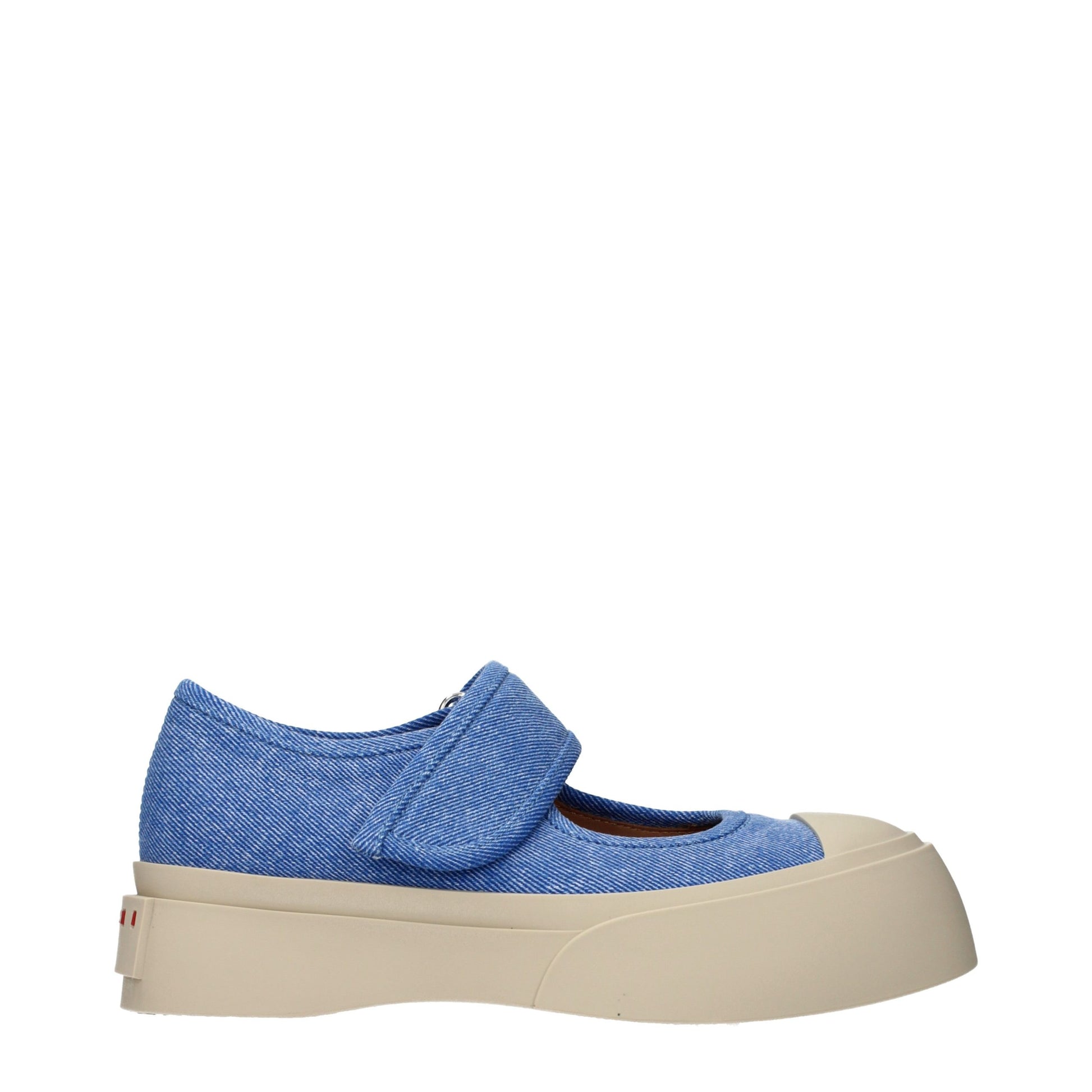 Marni Blue Fabric Low Top Sneakers Marni