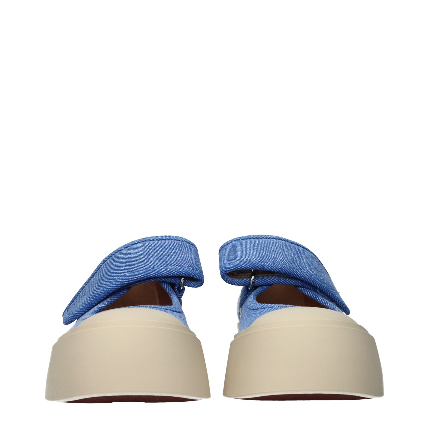 Marni Blue Fabric Low Top Sneakers Marni