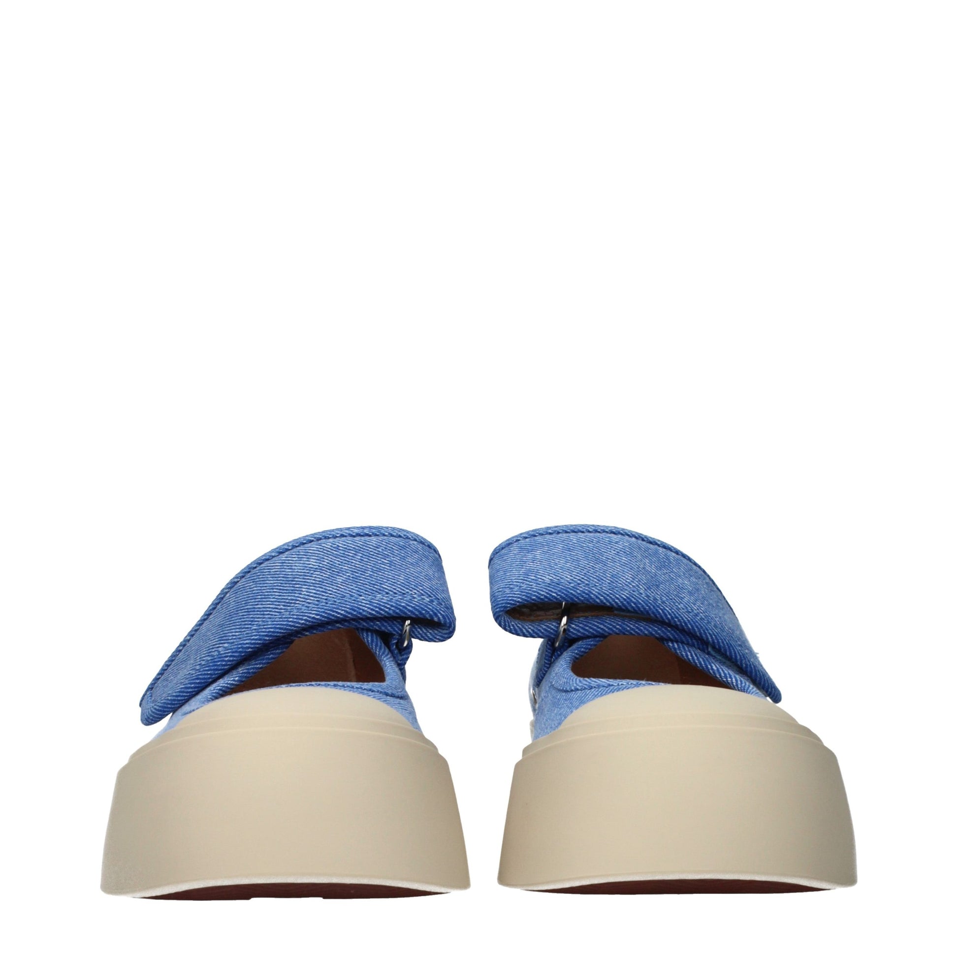 Marni Blue Fabric Low Top Sneakers Marni
