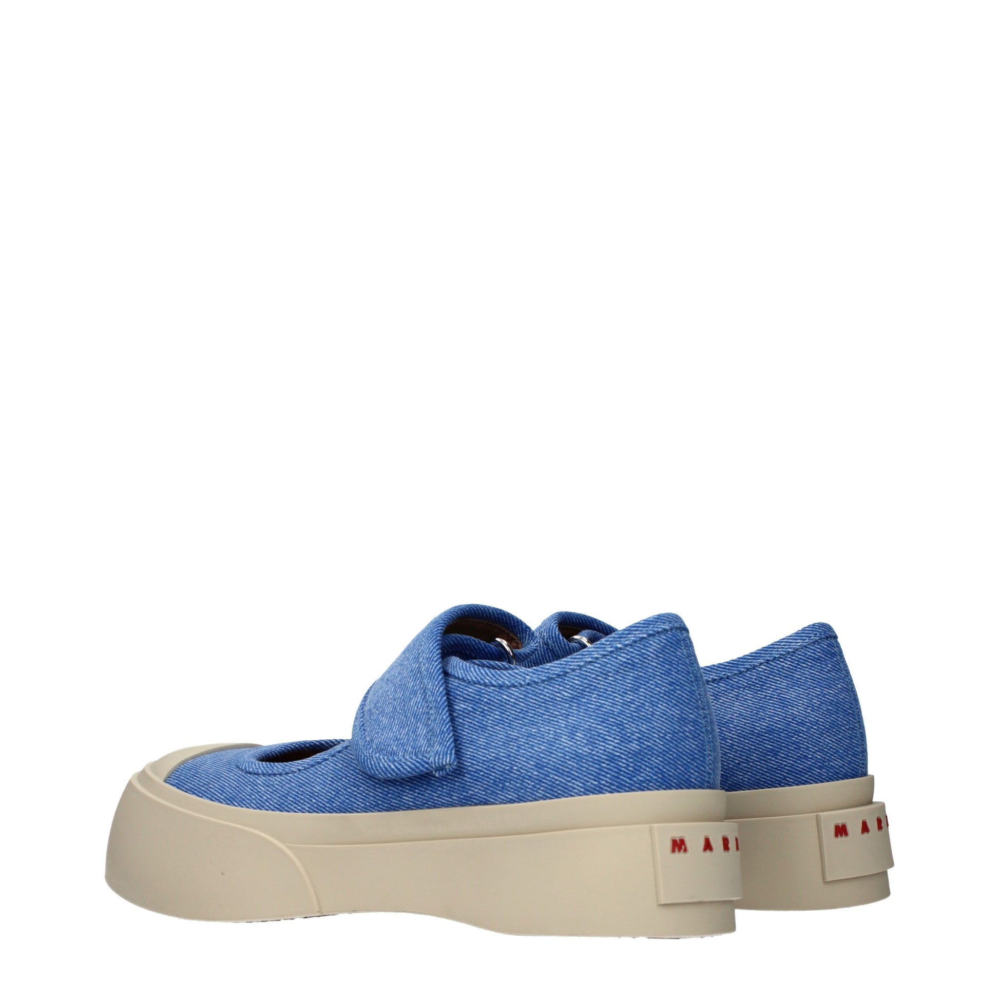 Marni Blue Fabric Low Top Sneakers Marni