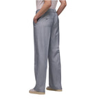 Blue polyester casual pants by Street One, featuring a relaxed fit and stylish design suitable for everyday wear.