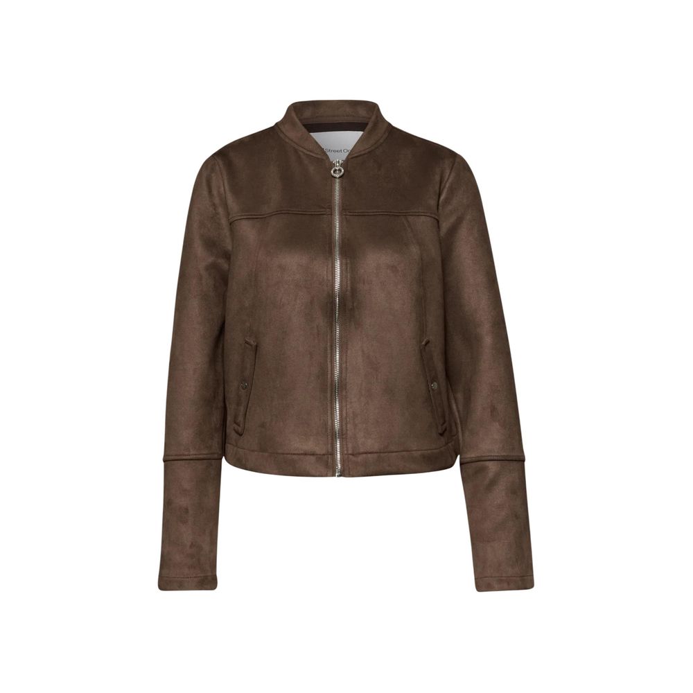 Street One Brown Polyester Bomber Street One