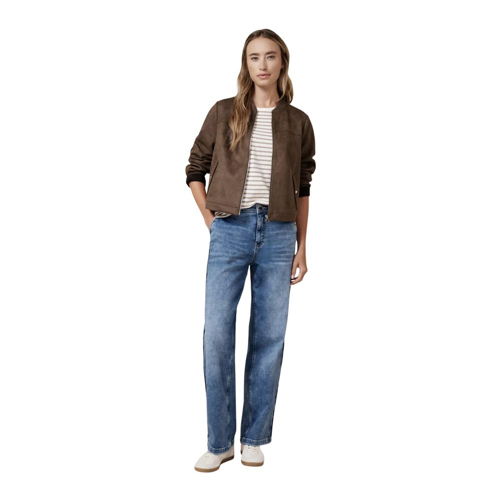 Street One Brown Polyester Bomber Street One