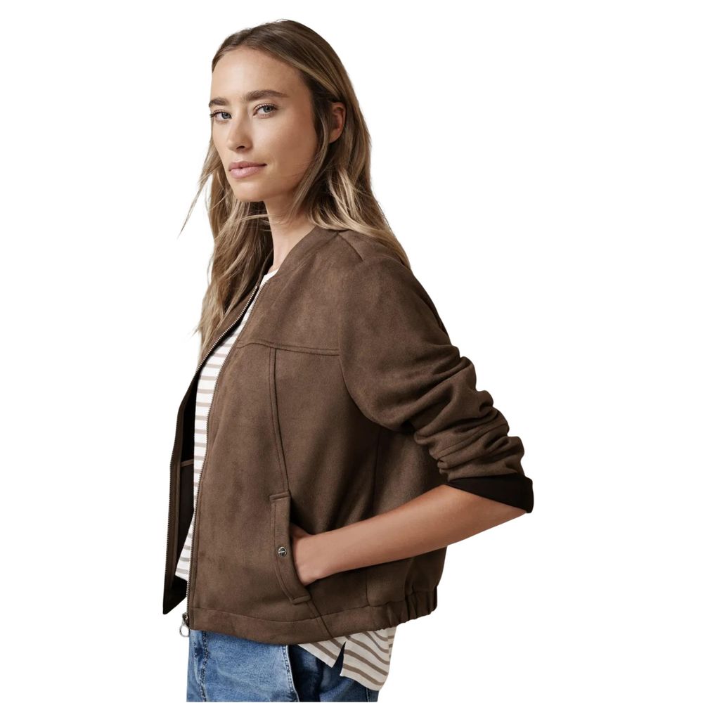 Street One Brown Polyester Bomber Street One