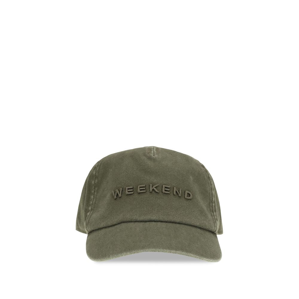 Max Mara Bicolor Cotton Cap Baseball Hat