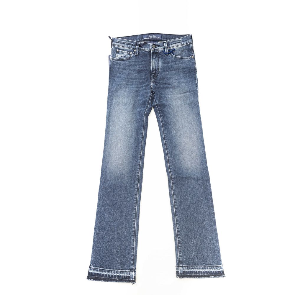 Jacob Cohen Blue Cotton Women Jeans Jacob Cohen