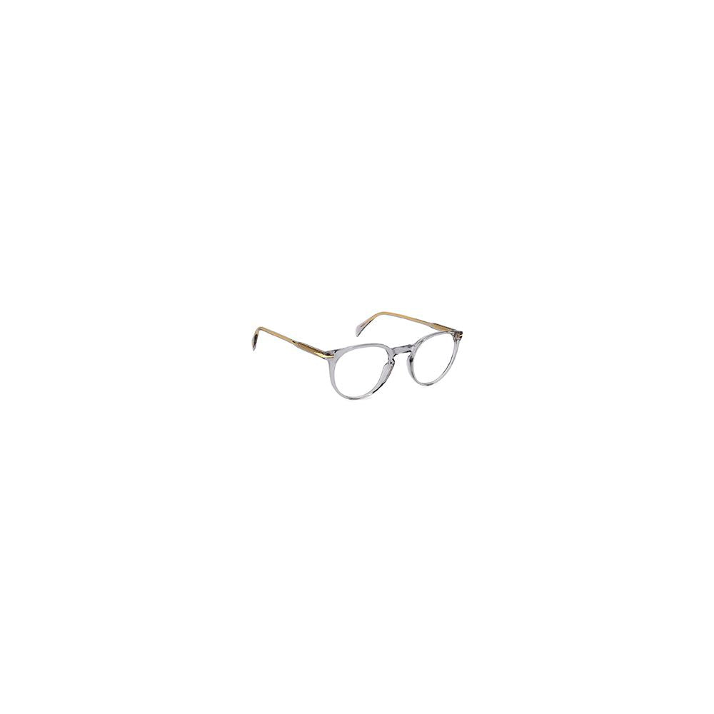 David Beckham gray acetate glasses frames with clear lenses, stylish and modern eyewear for a sophisticated look.