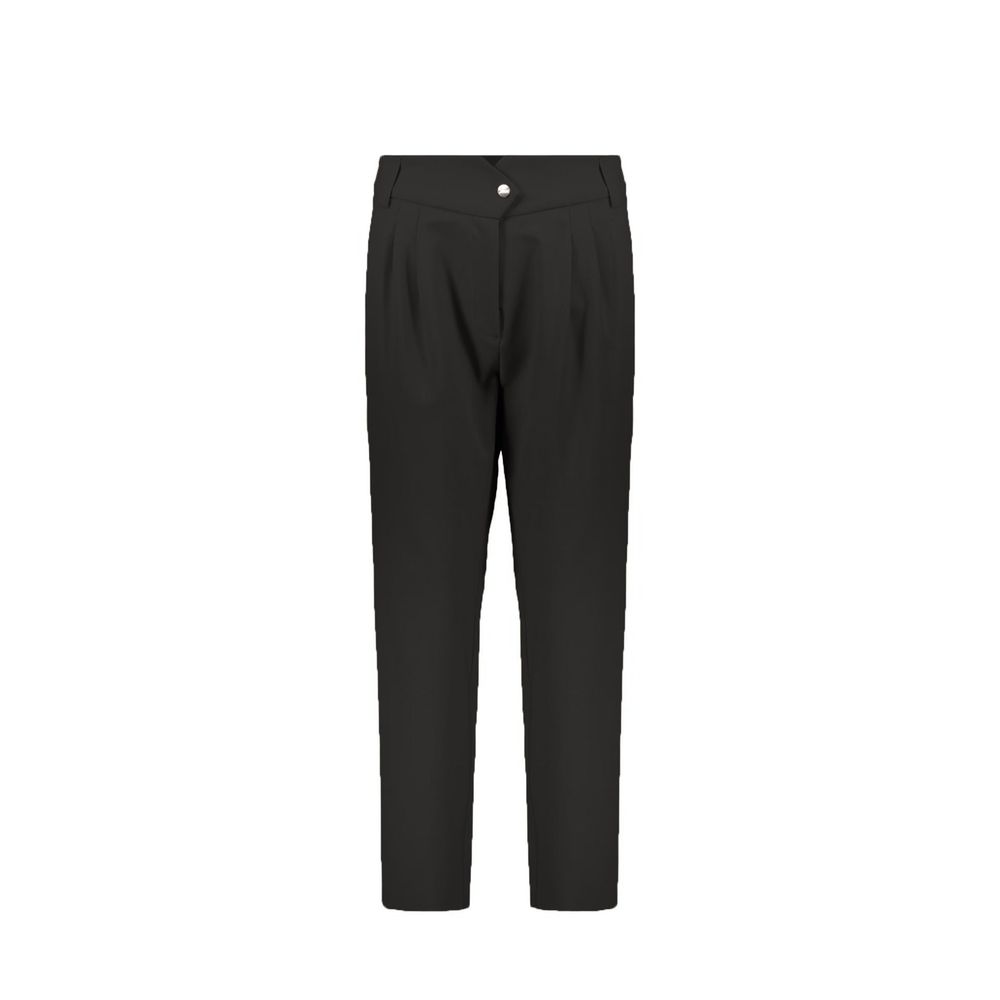 Herno Black Elastane Casual Pants Herno