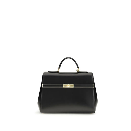 Dolce & Gabbana Black Calf Leather Bos Taurus Shoulder Bag Dolce & Gabbana