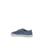 Dolce & Gabbana Blue Linen Low Top Sneakers - Eljoys Fashion 