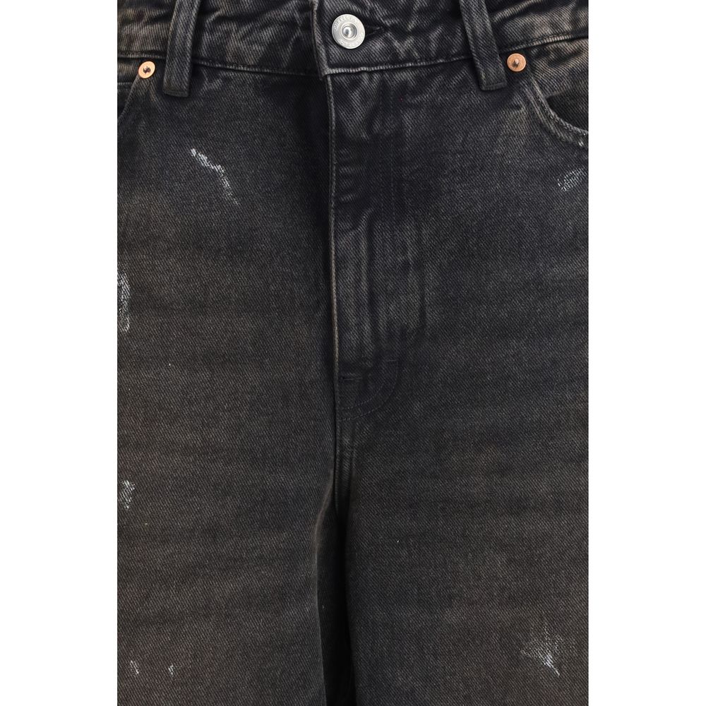 Our Legacy Black Cotton Relaxed Fit Jeans Our Legacy