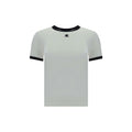 Courrèges White Cotton T-Shirt Courrèges