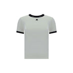 Courrèges White Cotton T-Shirt Courrèges