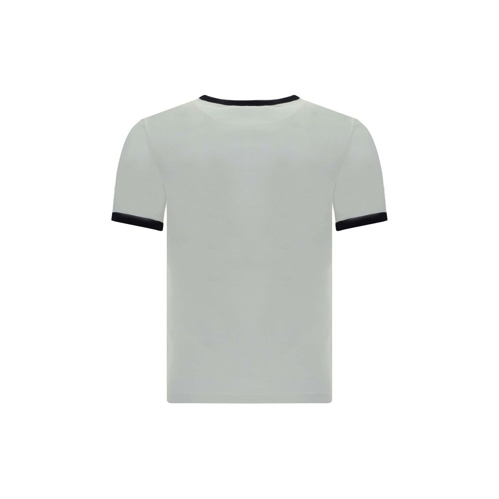 Courrèges White Cotton T-Shirt Courrèges