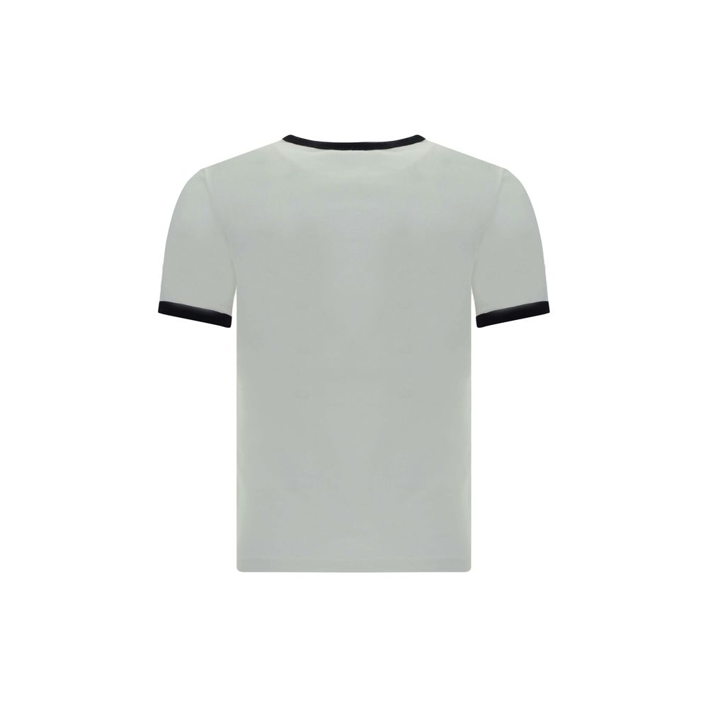Courrèges White Cotton T-Shirt Courrèges