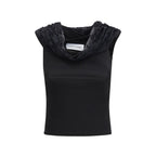 Marine Serre Black Viscose Shirt