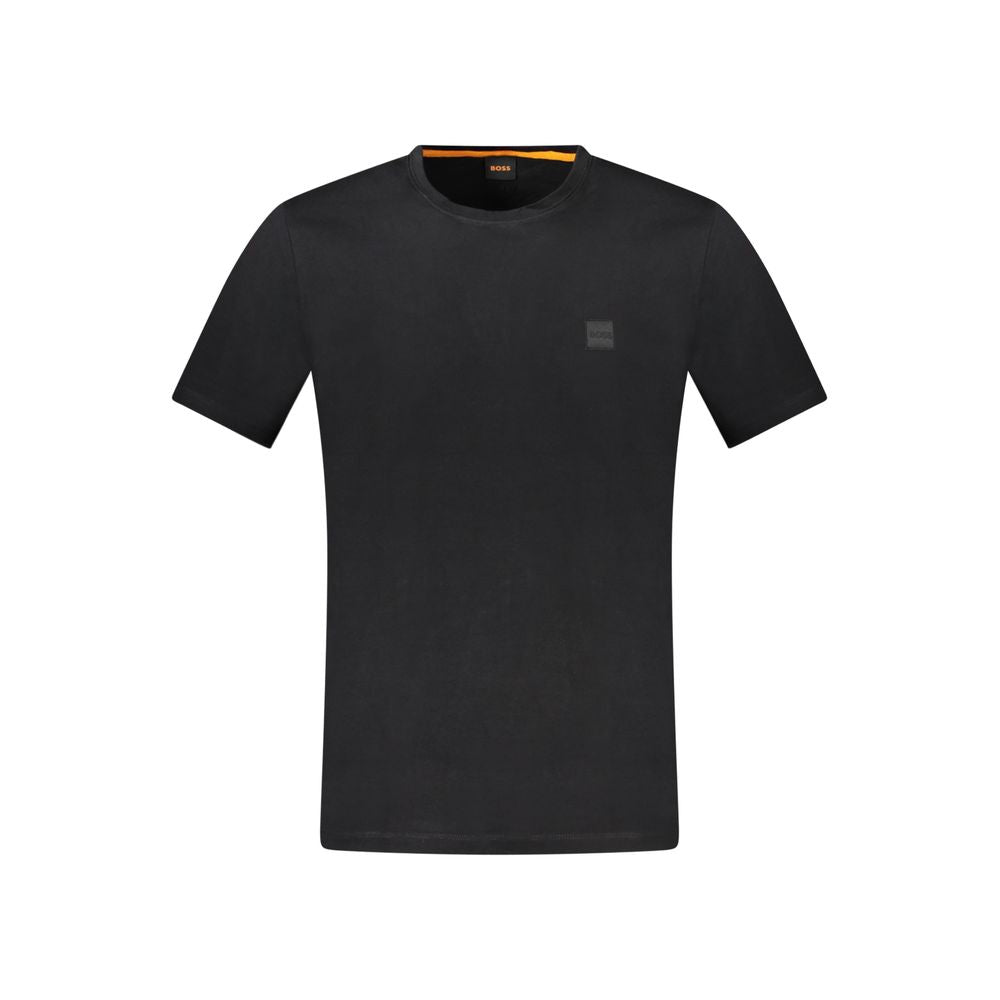 Hugo Boss Black Cotton Men T-Shirt Hugo Boss