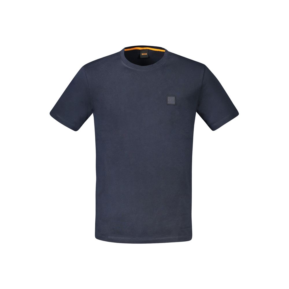 Hugo Boss Blue Cotton Men T-Shirt Hugo Boss
