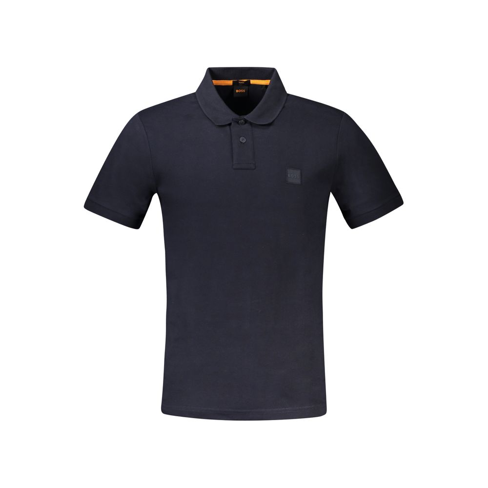Hugo Boss Blue Cotton Men Polo Shirt Hugo Boss