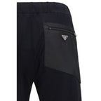 Prada Black Nylon Athletic Pants
