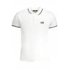 Cavalli Class Bianco Cotton Men Polo Cavalli Class
