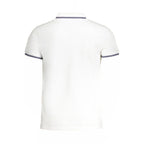 Cavalli Class Bianco Cotton Men Polo Cavalli Class