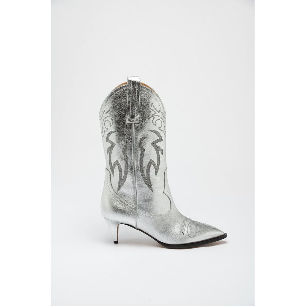 Moschino Multicolor Viscose High Heel Boots - Eljoys Fashion 